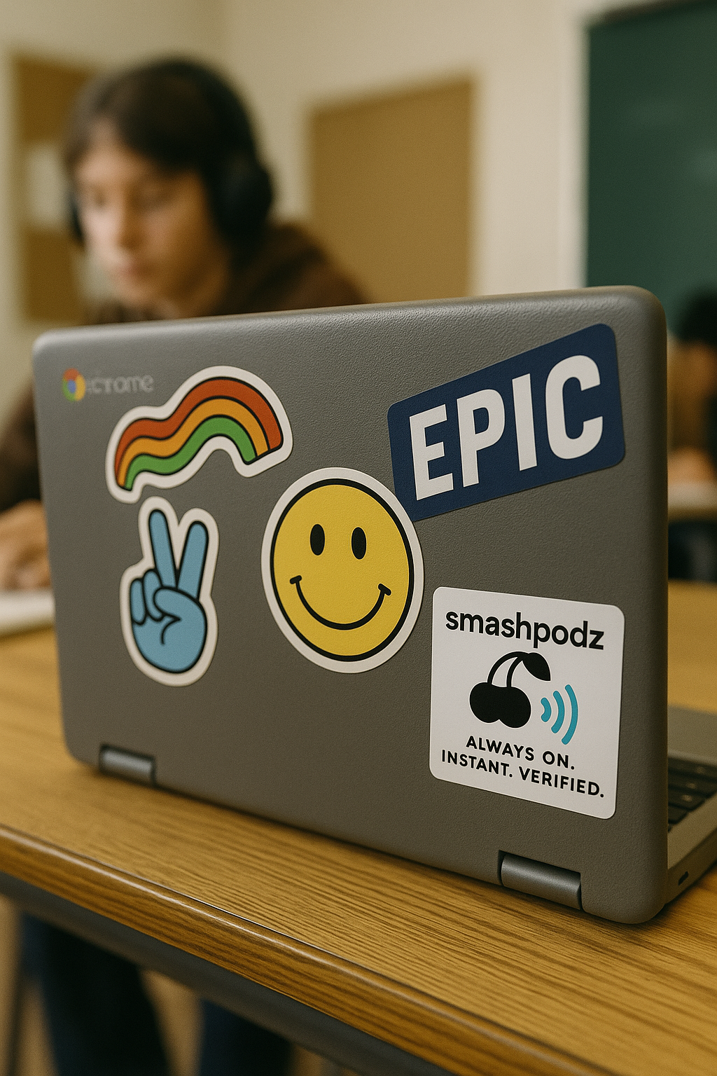 Permanent Sticker - Powered by Smashpodz™ - Image 2