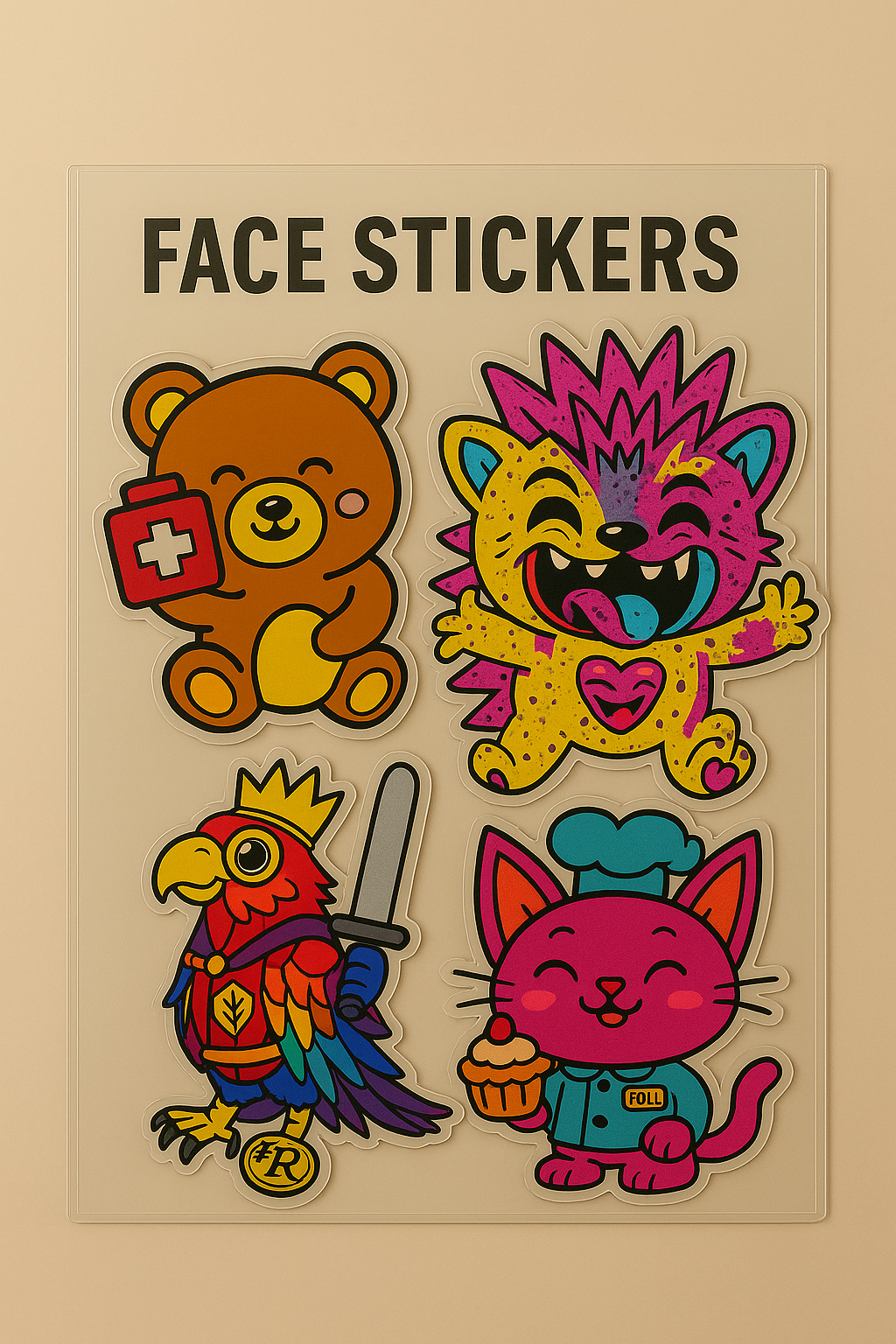 Getaway Goose - Face Stickers Blind Bag - 5 Count - Powered by Smashpodz™ - Image 3