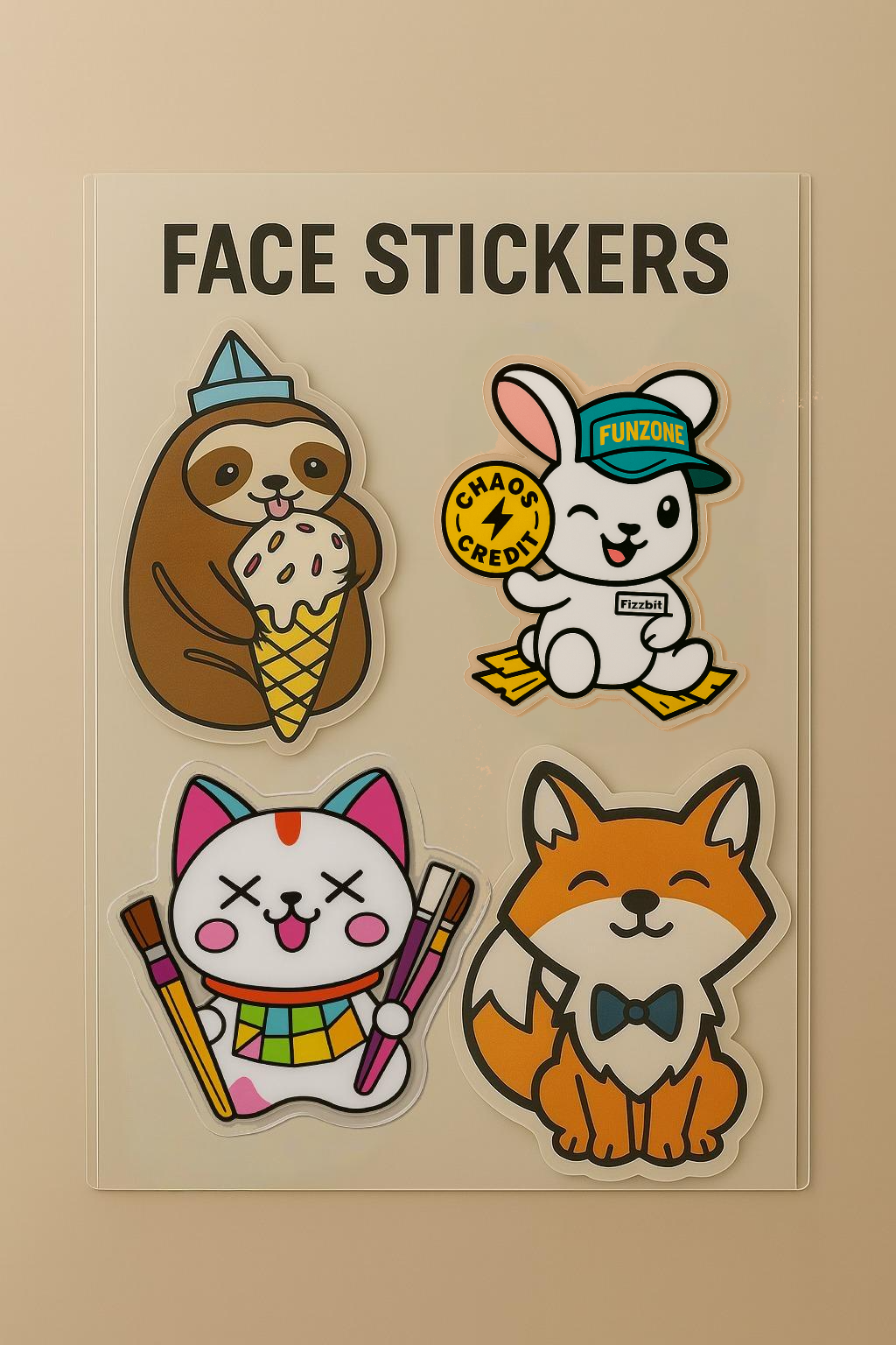 Getaway Goose - Face Stickers Blind Bag - 5 Count - Powered by Smashpodz™ - Image 2