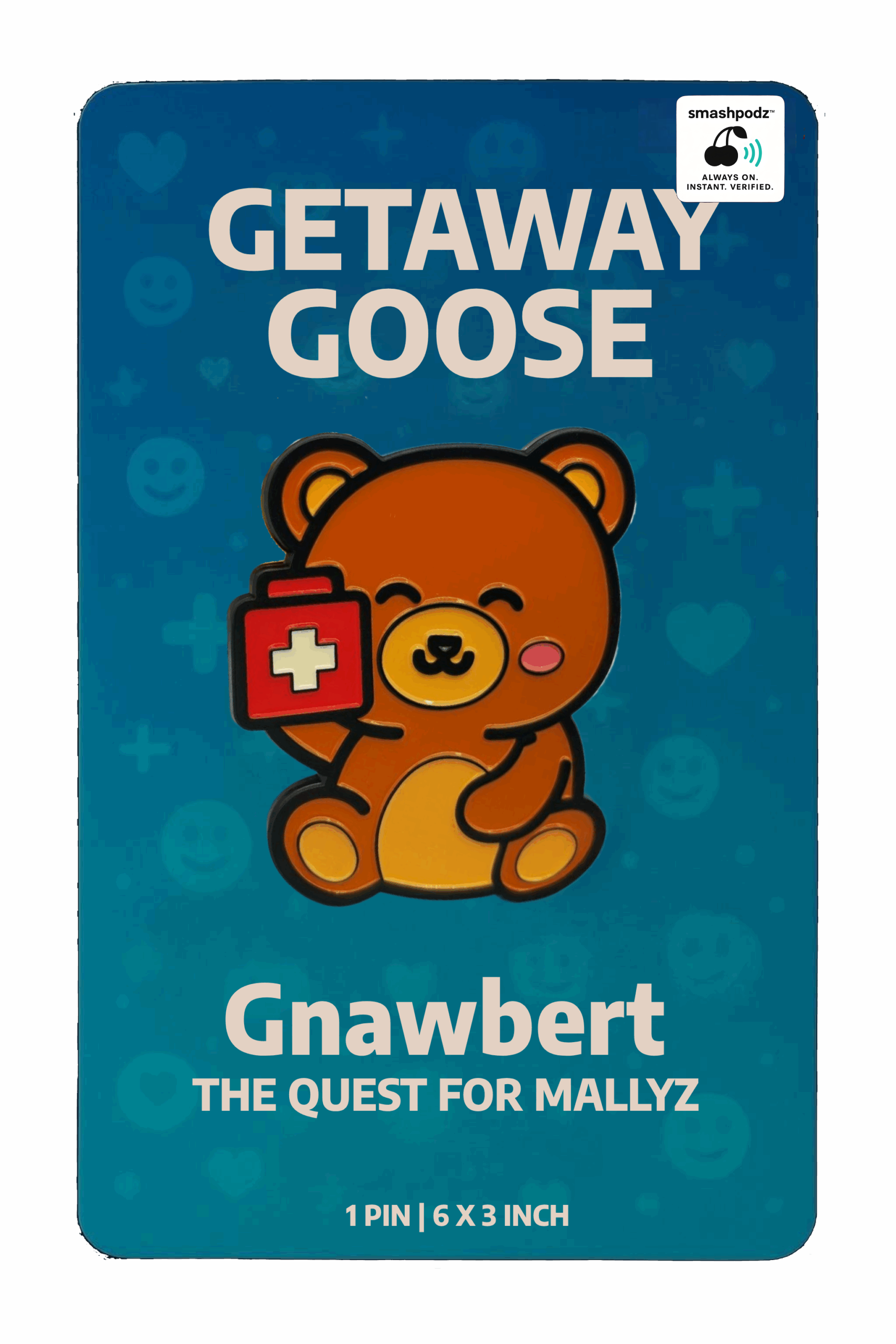 Getaway Goose Pin – Series 1 Gnawbert – Powered by Smashpodz™