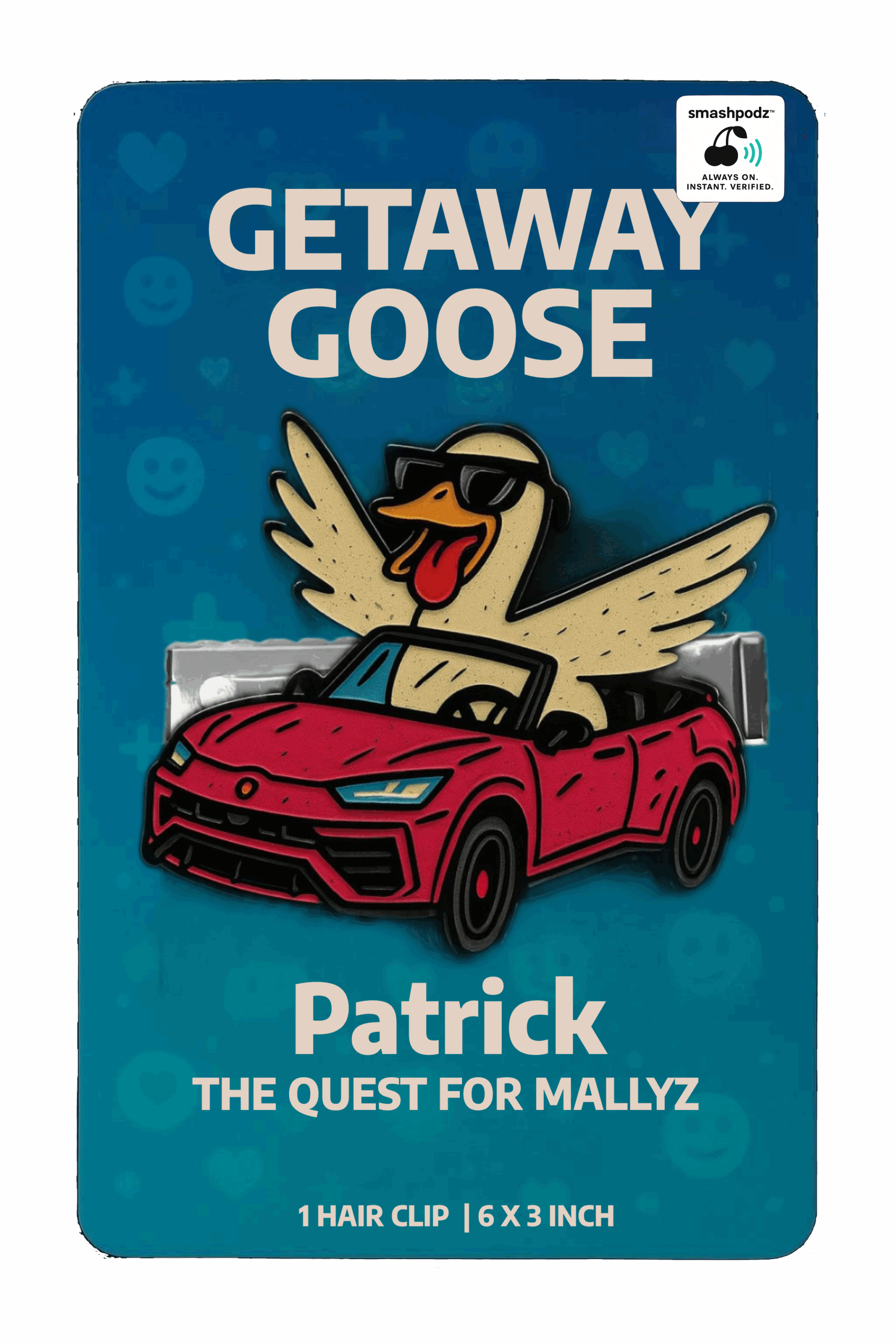 Getaway Goose Hair Clip – Series 1 Patrick – Powered by Smashpodz™