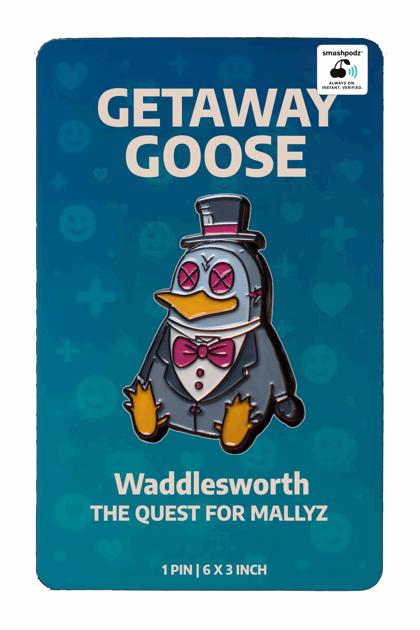 Getaway Goose Pin – Series 1 Waddlesworth – Powered by Smashpodz™