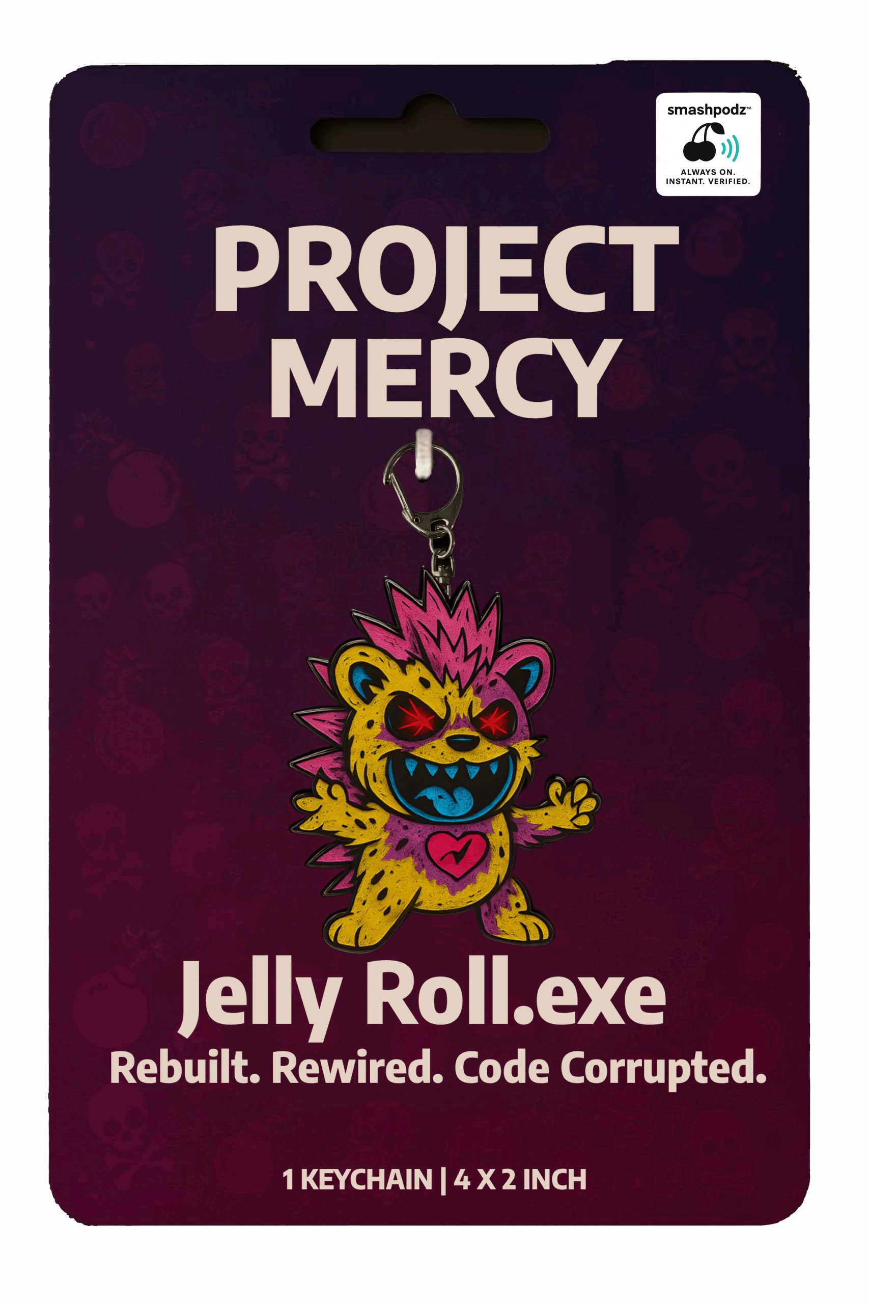 Project Mercy Keychain – Series 1 Jelly Roll.exe – Powered by Smashpodz™
