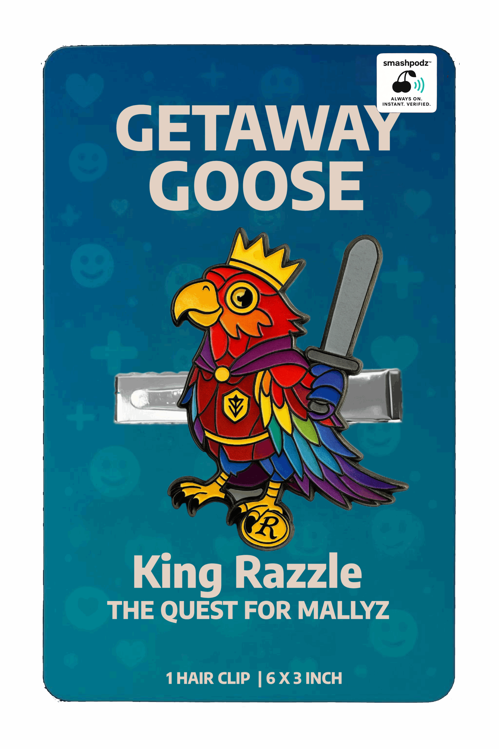 Getaway Goose Hair Clip – Series 1 King Razzle – Powered by Smashpodz™
