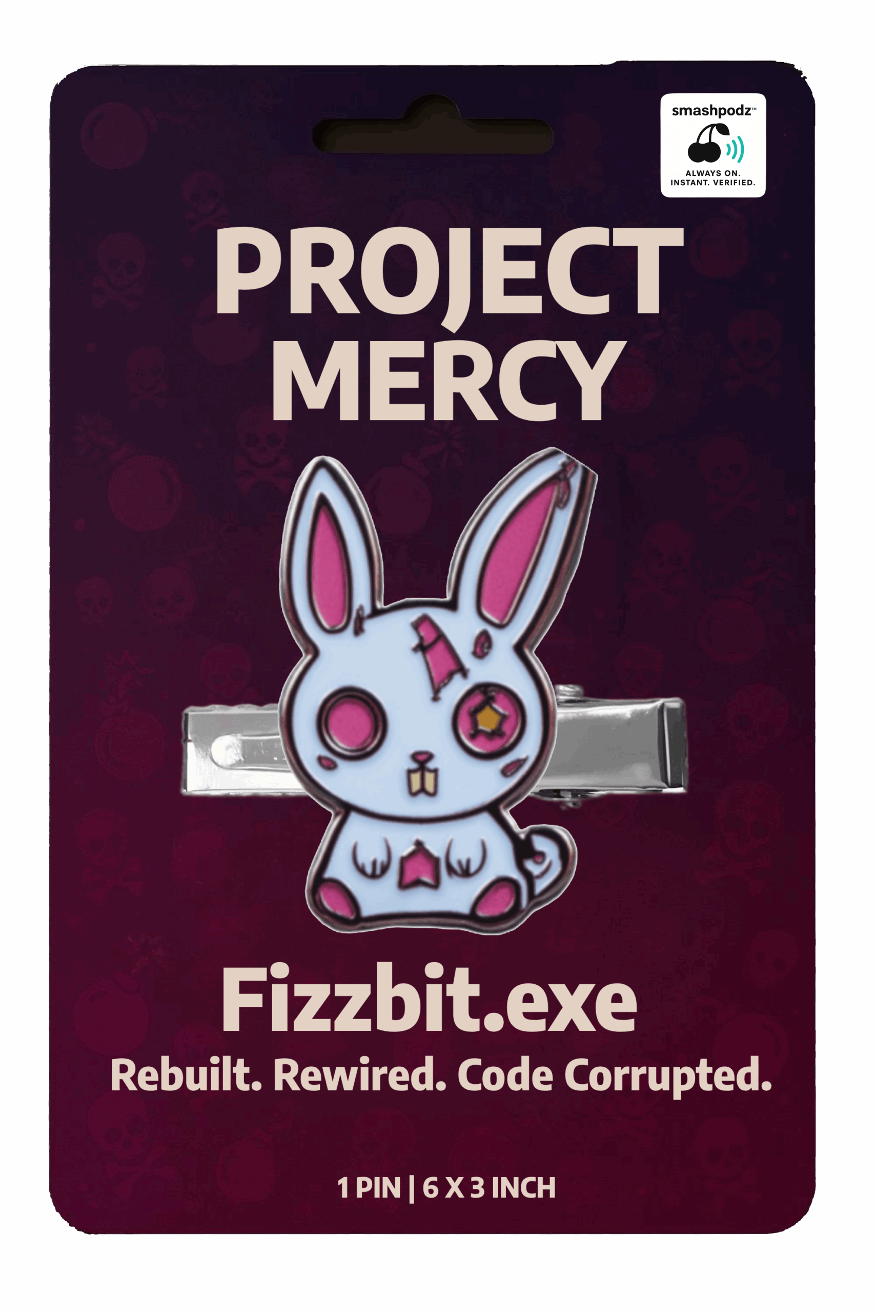 Project Mercy Hair Clip – Series 1 Fizzbit.exe – Powered by Smashpodz™