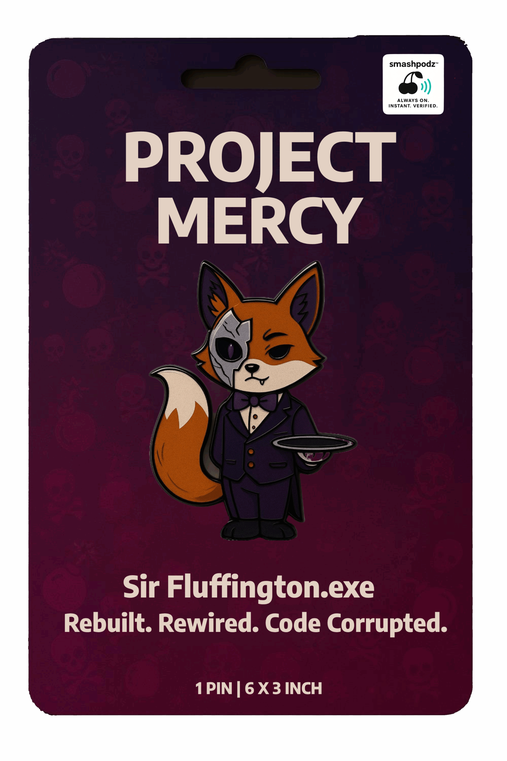 Project Mercy Pin – Series 1 Sir Fluffington.exe – Powered by Smashpodz™