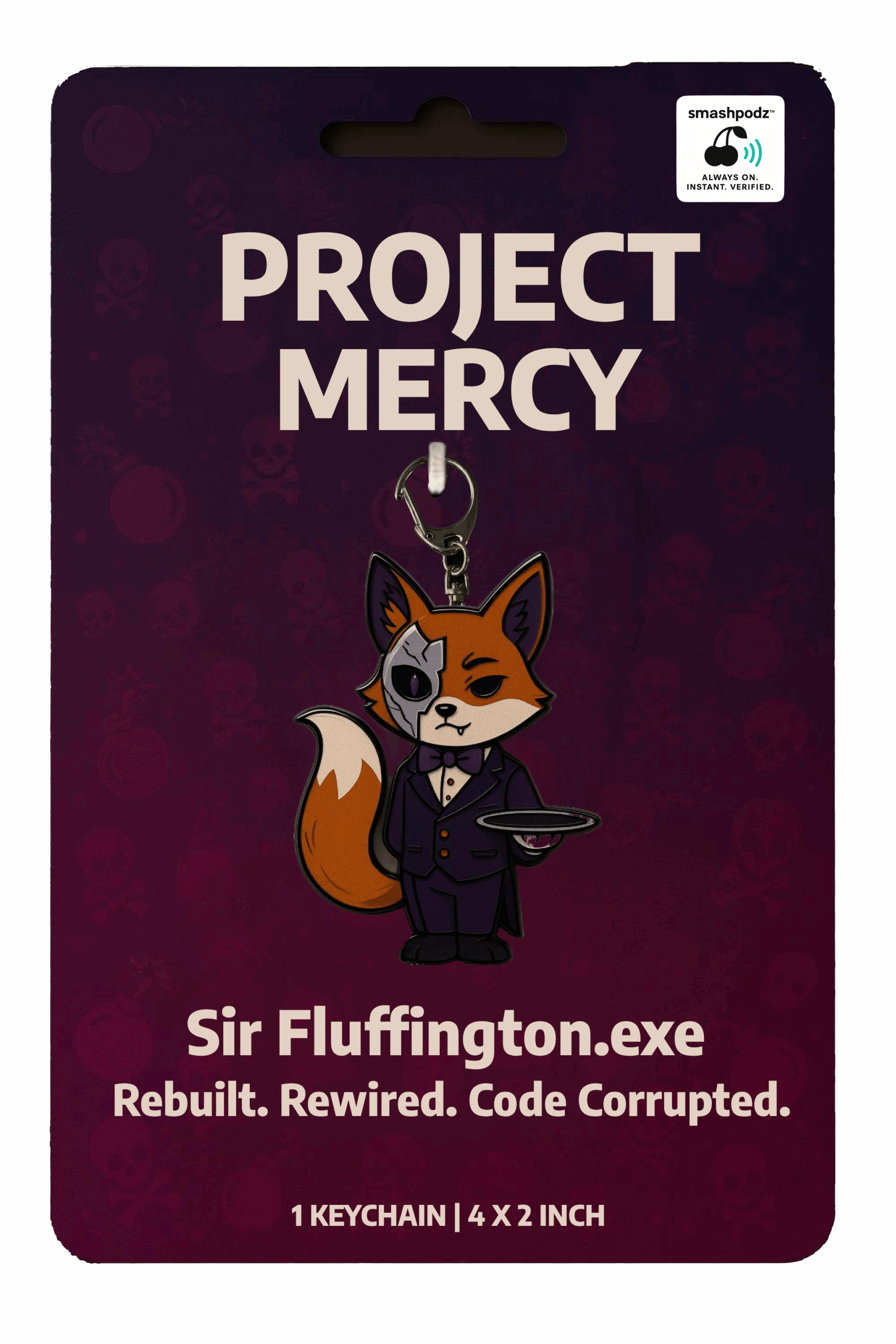 Project Mercy Keychain – Series 1 Sir Fluffington.exe – Powered by Smashpodz™